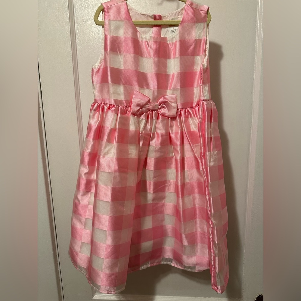Gymboree Pink and White Plaid Dress